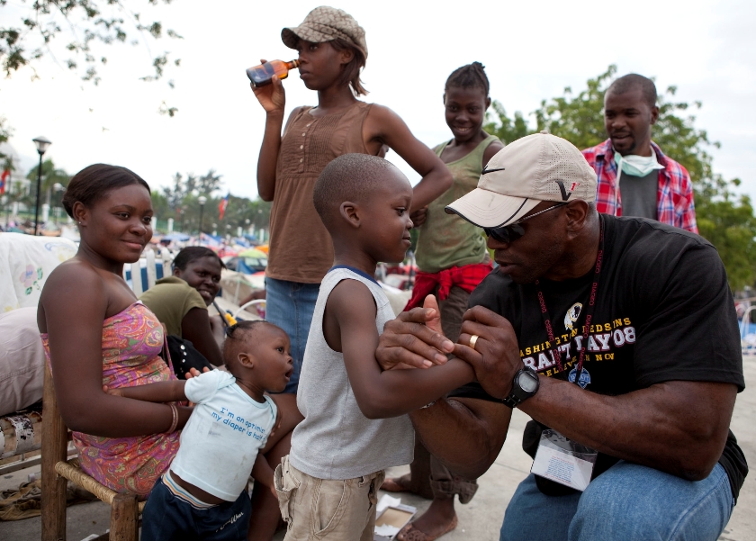 Harvey in Haiti in 2010. Photo by Karen Ballard/Redux