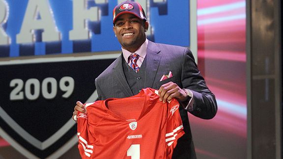 San Francisco 49er Michael Crabtree at the 2009 NFL Draft.
