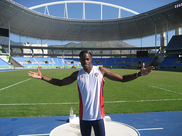 Samyr Laine at the 2007 Pan Am Games in Rio de Janeiro, Brazil.